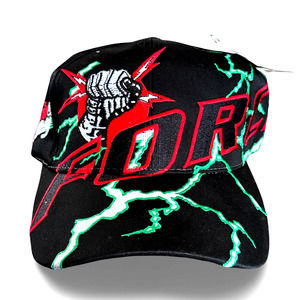 NHRA Drag Racing Ford Electrified Force Ball Cap Black-Red Green Embroidered NWT